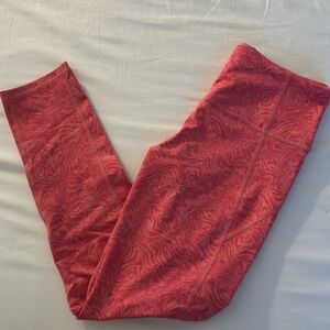 Under Armour Pink Swirl Workout Leggings